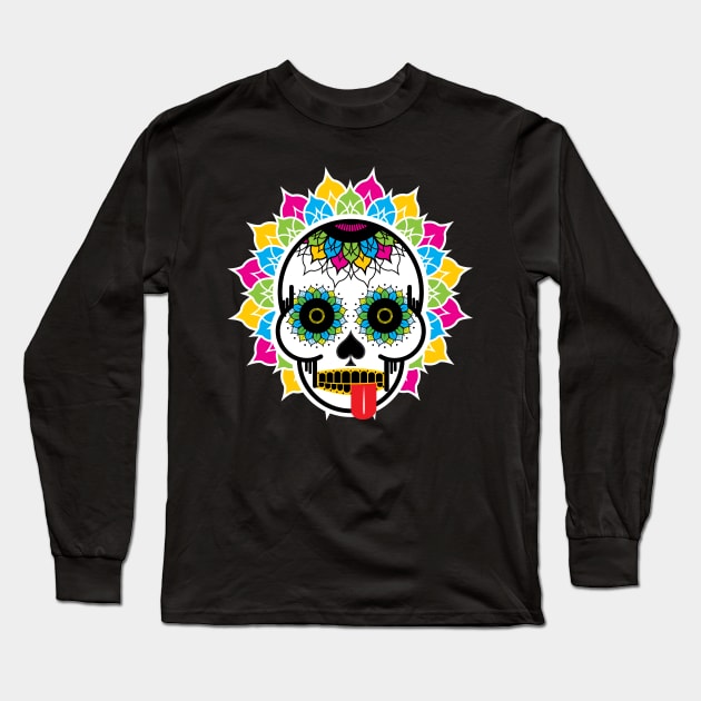 Calaca Long Sleeve T-Shirt by NathanielF